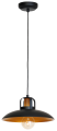 LAMPAMI - lampa glamour, lampa industrialna, lampa nowoczesna wisząca czarna ze złotym  FELIX