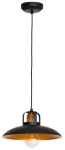  Czarna lampa wisząca 1xE27 FELIX BLACK GOLD stare złoto