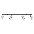 LAMPAMI - srebrna lampa sufitowa, lampa przysufitowa, lampa sufitowa do salonu WINX 4L