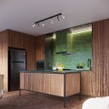 LAMPAMI - srebrna lampa sufitowa, lampa przysufitowa, lampa sufitowa do salonu WINX 4L