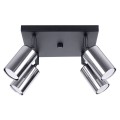 LAMPAMI - srebrna lampa sufitowa, lampa przysufitowa, lampa sufitowa do salonu WINX 4