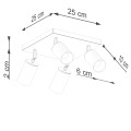 LAMPAMI - lampa przysufitowa WINX 4 szkic