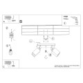 LAMPAMI - lampa przysufitowa WINX 4 szkic