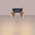 LAMPAMI - miedziana lampa sufitowa, lampa przysufitowa, lampa sufitowa do salonu plafon WINX 4
