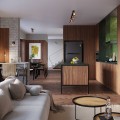 LAMPAMI - miedziana lampa sufitowa, lampa przysufitowa, lampa sufitowa do salonu plafon WINX 4