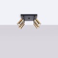 LAMPAMI - industrialna lampa sufitowa, lampa przysufitowa, lampa sufitowa do salonu plafon WINX 4
