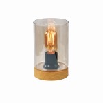 Lampka stojąca  klosz dymiony 1xE27 40W WELS
