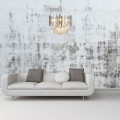 LAMPAMI - ekskluzywna lampa wisząca, żyrandol do salonu, żyrandol nowoczesny, srebrny żyrandol kryształowy ASPEN CHROME