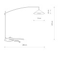 LAMPAMI - designerska lampa podłogowa POISE A szkic