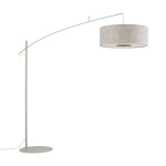Lampa podłogowa nowoczesna silk gray 1xE27 POISE B