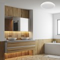 LAMPAMI - okrągły plafon łazienkowy led, lampa sufitowa ledowa, lampa sufitowa łazienkowa, lampa łazienkowa TERMA WHITE LED IP44