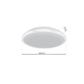 LAMPAMI - okrągły plafon łazienkowy led TERMA WHITE LED IP44 szkic