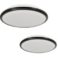 LAMPAMI - okrągły plafon łazienkowy led, lampa sufitowa ledowa, lampa sufitowa łazienkowa, lampa łazienkowa TERMA BLACK LED IP44
