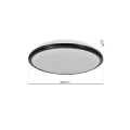 LAMPAMI - lampa łazienkowa TERMA BLACK LED IP44 szkic