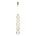 LAMPAMI - nowoczesna lampa wisząca, lampa do salonu, lampa do sypialni, pojedyncza lampa wisząca CARO GOLD LED