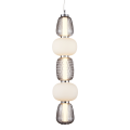 LAMPAMI - nowoczesna lampa wisząca, lampa do salonu, lampa do sypialni, pojedyncza lampa wisząca CARO SMOKED 40W LED