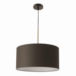 Lampa sufitowa wisząca 120 cm 1xE27 40W klosz grafitowy VANTI 