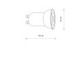 LAMPAMI -  Żarówka ledowa energooszczędna ceramiczna 4000K GU10 R35 4W REFLECTOR LED szkic