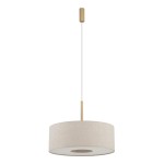 Kremowa lampa wisząca 130 cm 1xE27 modern classic SANTANA M