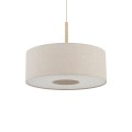 LAMPAMI - kremowa lampa wisząca, nowoczesna lampa do salonu, lampa do sypialni SANTANA M