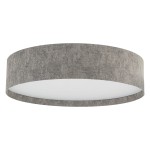 Lampa sufitowa plafon okrągły szary 7xE27 modern classic LAGO L