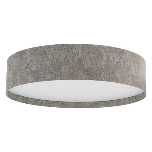 LAMPAMI - szara lampa sufitowa, nowoczesna lampa do salonu, lampa do sypialni LAGO L