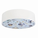 Lampa sufitowa do pokoju dziecka 38 cm 2xE27 40W plafon okrągły biały KIDDY 