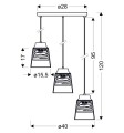 LAMPAMI - lampa nad stół  FRESNO szkic