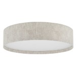 Beżowa lampa sufitowa plafon okrągły 7xE27 modern classic CEDRO L