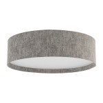 Lampa sufitowa plafon okrągły szary 4xE27 modern classic LAGO M