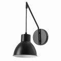 LAMPAMI - kinkiet na przedpokój, czarny kinkiet loftowy, kinkiet industrialny, kinkiet do sypialni, kinkiet do salonu nad łóżko INEZZ