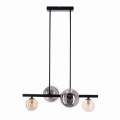 LAMPAMI - lampa do salonu, klosze szklane kule, lampa wisząca czarna, lampa do jadalni KAMA