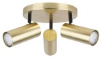 Lampa sufitowa potrójna regulowana mosiądz 3xGU10 15W COLLY