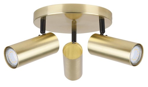 LAMPAMI - złota lampa sufitowa, lampa przysufitowa spot, lampa sufitowa do salonu, lampa do kuchni, lampa na korytarz - COLLY