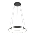 LAMPAMI - czarna lampa wisząca, żyrandol ledowy, żyrandol nowoczesny do salonu, lampa do salonu, lampa ledowa, ledowa lampa wisząca czarna - CIRCOLO LED