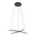 LAMPAMI - czarna lampa wisząca, żyrandol ledowy, żyrandol nowoczesny do salonu, lampa do salonu, lampa ledowa, ledowa lampa wisząca czarna - CIRCOLO LED
