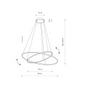 LAMPAMI - żyrandol ledowy - CIRCOLO LED szkic
