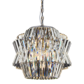 LAMPAMI - lampa do salonu, lampa sufitowa chromowa, żyrandol kryształowy, żyrandol nowoczesny - Żyrandol CROWN CHROME 12xE14