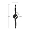 LAMPAMI - lampa ścienna, kinkiet do salonu, kinkiet nowoczesny, kinkiet do sypialni, kinkiet ledowy Kinkiet Meleca LED CCT