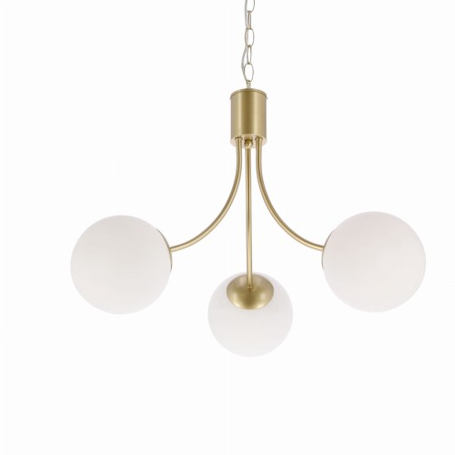 LAMPAMI - lampa do jadalni, klosze szklane kule, lampa wisząca złota, lampa do sypialni, złota lampa do salonu DANI