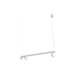 Nowoczesna lampa sufitowa wisząca kolor silk gray 160 cm FOURTY III 