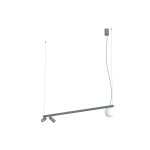 Nowoczesna lampa sufitowa wisząca kolor umbra gray 160 cm FOURTY III 