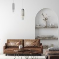 LAMPAMI - lampa glamour z kryształkami, lampa glamour, srebrna lampa wisząca pojedyncza - MOONLIGHT 1xE14