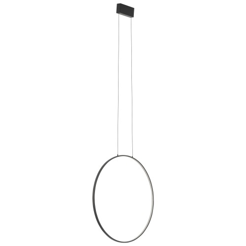 LAMPAMI - czarna lampa wisząca, lampa do salonu, lampa ledowa, ledowa lampa wisząca czarna CIRCOLO LED M