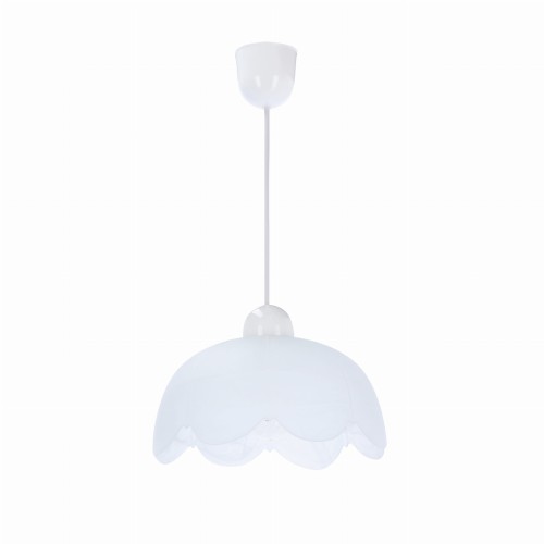 LAMPAMI - lampa sufitowa wisząca, lampa nad okrągły stół, biała lampa wisząca, lampa kuchenna Bratek