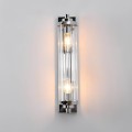 LAMPAMI - kinkiet chrom, kinkiet ścienny, kinkiet do salonu, srebrna lampa ścienna, kinkiet glamour LORENZO