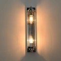 LAMPAMI - kinkiet chrom, kinkiet ścienny, kinkiet do salonu, srebrna lampa ścienna, kinkiet glamour LORENZO
