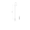 LAMPAMI - lampa zewnętrzna RUBY LED szkic