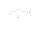 LAMPAMI -  lampa sufitowa ledowa z czujnikiem ruchu DENIA LED S SENSOR szkic