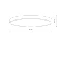 LAMPAMI - plafon z czujnikiem ruchu DENIA LED M SENSOR szkic